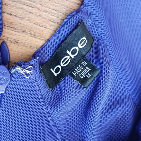 BEBE purple mini dress - Picture 2 of 5